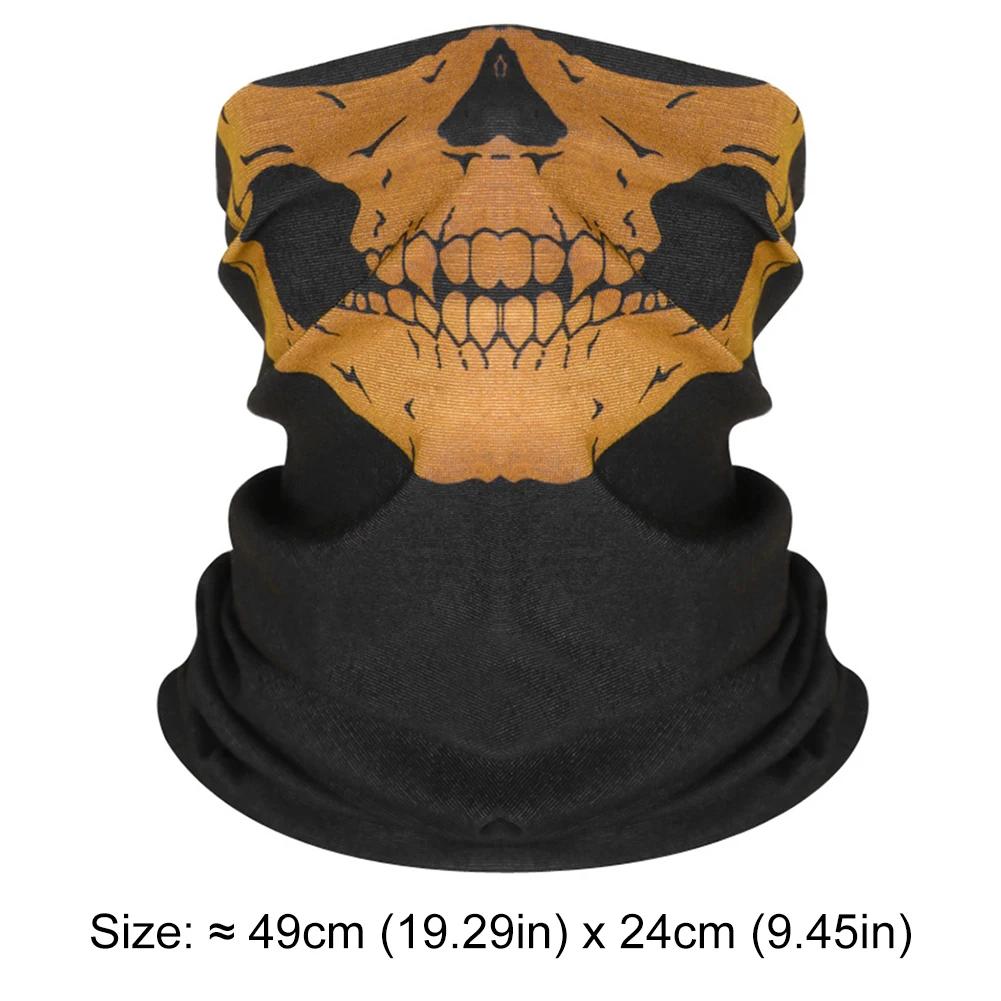 Unisex Ghosts Skull Half/Full Face Mask Ghost Skeleton Mask Scary Horror Skeleton Skull Mask for Cosplay Party Halloween Cycling