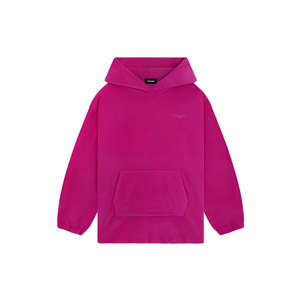 We11done FW23 Logo Fleece Sweatshirt Unisex sweatshirt Magenta WD-TH3-23-778-U-HP