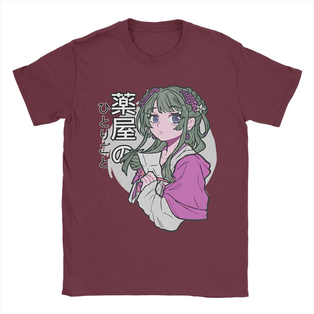 Maomao Anime T-Shirt Men Women The Apothecary Diaries Novelty 100% Cotton Tees Crewneck Short Sleeve T Shirts Summer Tops