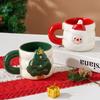 1pc Creative Ceramic Christmas Mugs Plenty of Christmas Gifts for Couples High-value Drinking Utensils