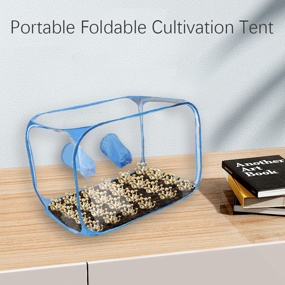 Mushroom Planting Bags Still Air Box For Mushroom Portable Transparent Tent Box Foldable Planti D1W6