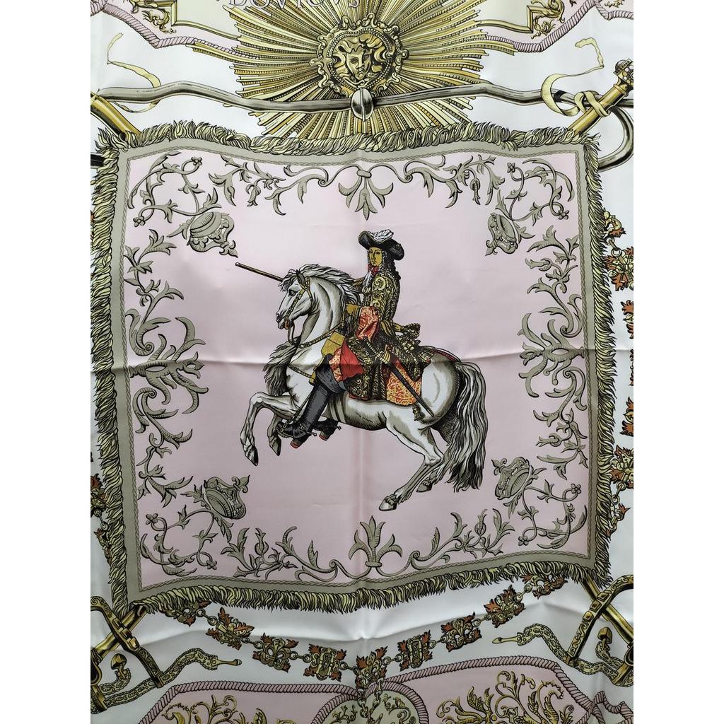 Used HERMES LOUIS THE GREAT Scarf Carr 90