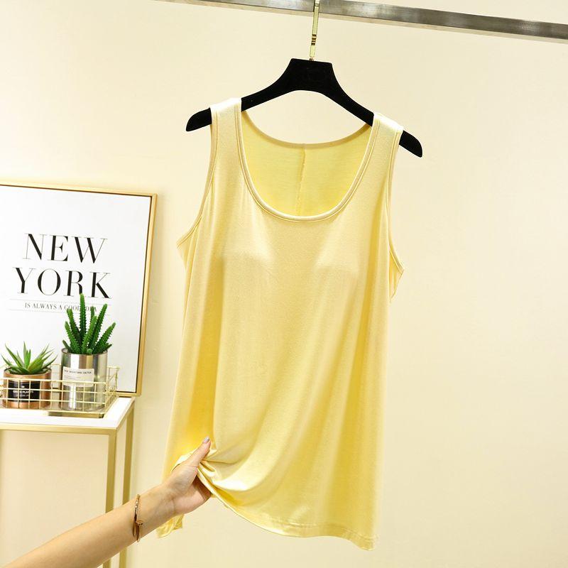 

Модальный интегрированный тонкий бюстгальтер-майка без косточек Yellow 2XL (75.00 kg-90.00 kg recommended