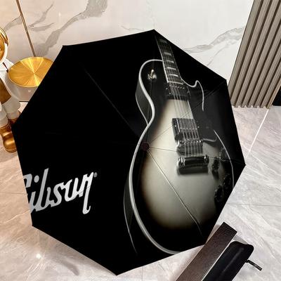 1PC Guitar Automatic Umbrella - Suitable Travel Outdoor Portable Umbrella Birthday Gift Daily Essentials