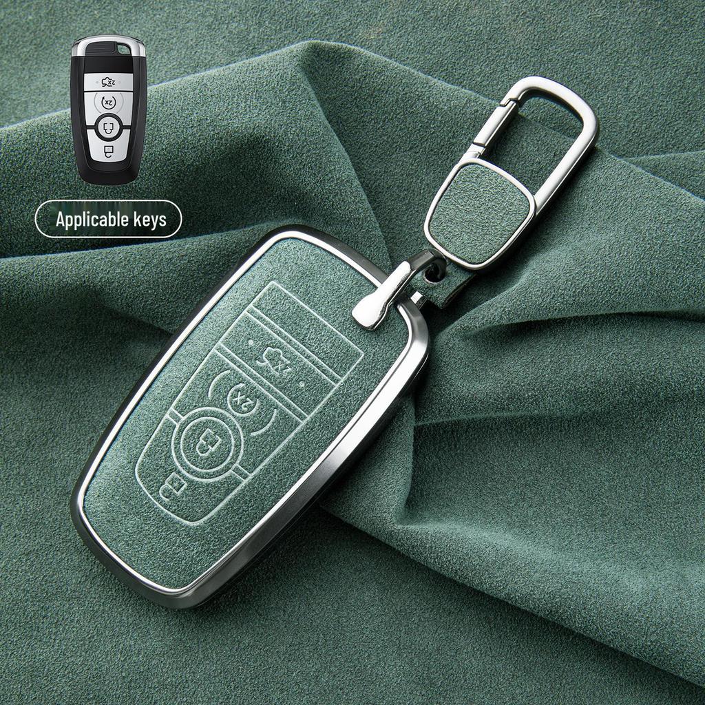 Premium Sheepskin Key Cover for Ford Explorer ST, Edge L, Mondeo EVOS
