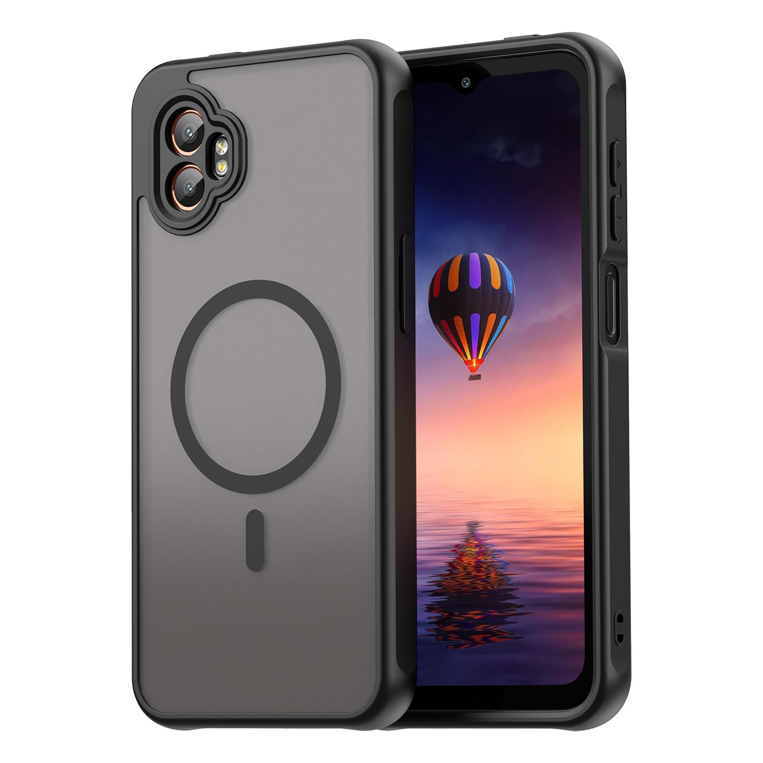 

Чехол для телефона Samsung Galaxy X Cover7 Pro, Магнитный противоударный чехол для телефона, Гибридный бампер для Samsung Galaxy X Cover7 Pro чёрный