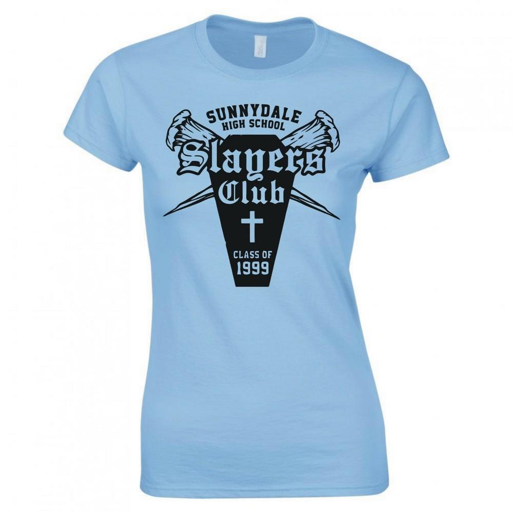 Inspired By Buffy The Vampire Slayer Slayers Club Ladies Skinny Fit TShirt S