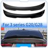 PSM Style Rear Trunk Spoiler Wing for BMW 3Series G20 G28 G80 M3 2019-2025 2026 GlossBlack Carbon Fiber Look Tail Splitter