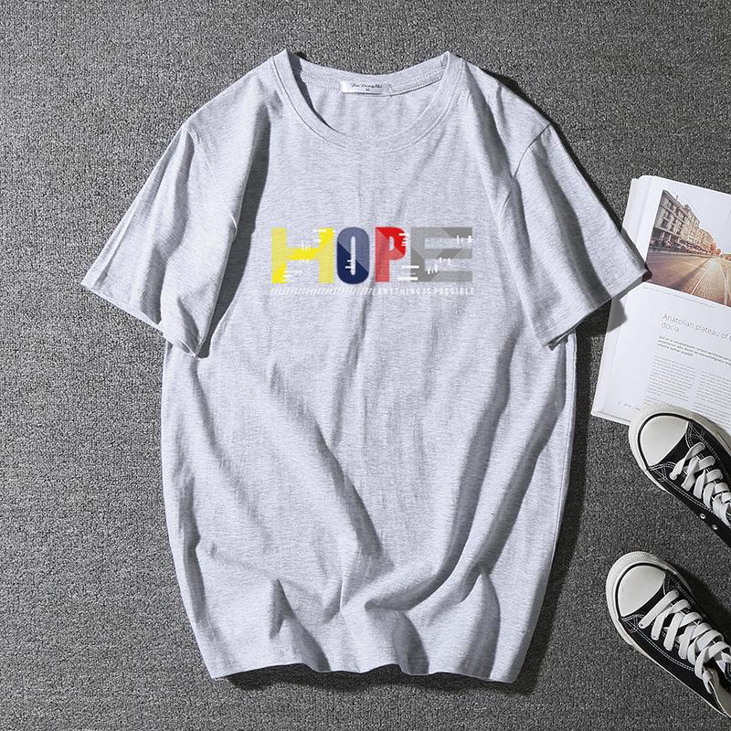 Men's Summer Comfortable Short Sleeve Loose and Breathable Pure Cotton Men's Tee Men's Sports Casual Round Neck Plus Size Top