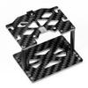 AXSPEED Carbon Fiber&Aluminum Battery Tray /Double Layer ESC Mounting Plate for TRX4M TRX4-M 1/18 RC Crawler Car Upgrade Parts