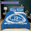 Queens Park Rangers Fc Pattern Bedding Uilt Set Uilt Cover Pillowcase Home Decoration Birthday Gift (1 * Duvet Cover + 2 * Pillowcase Without Core)