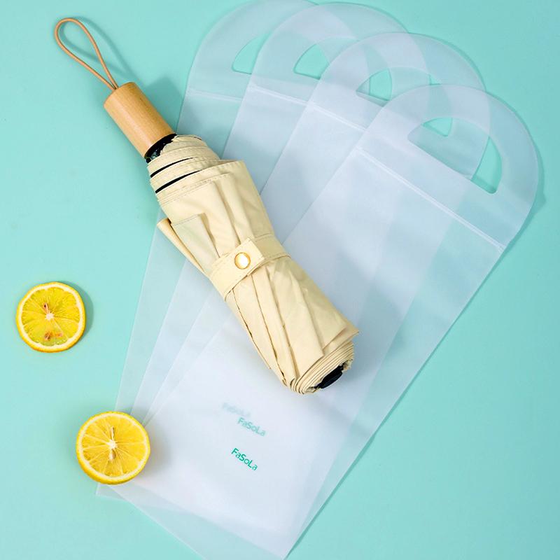 

10 шт./пакет многоразовый портативный складной портативный прозрачный водонепроницаемый модный чехол для зонта утолщенная сумка для хранения домашний органайзер