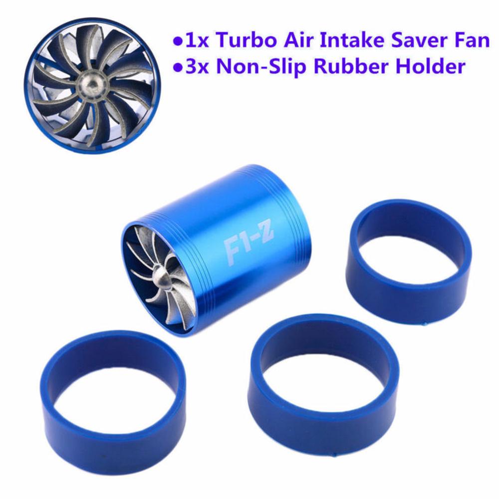 Buy Air Intake Turbonator Dual Fan Turbine Gas Fuel Saver Turbo