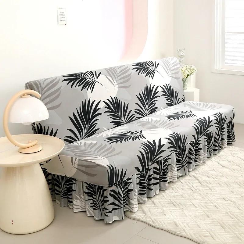 Elastic Sofa Bed Cover Armless Sofa Protector Home Decoration Couch Cover Simple Style Couch Slipcover Housses De Canapé
