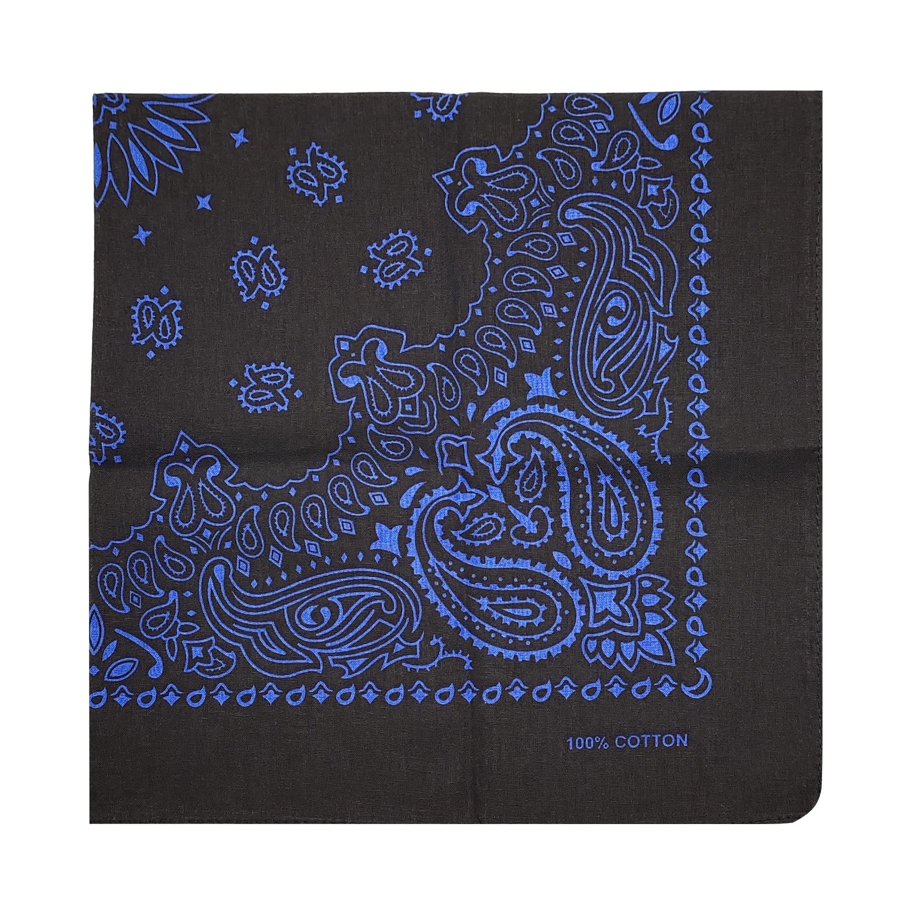 

kakatrend Bandana Black Men s Bandana Adult Paisley 100% Cotton Handkerchief Stylish Bandana Cap Large Unisex Cotton Bandana Women s 55cm x 55cm