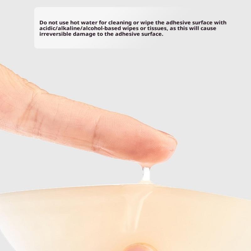1Pair Silicone Nipple Covers Seamless Reusable Skin-Friendly Liners Adhesive Breast Boob Tape Invisible Chest Stickers