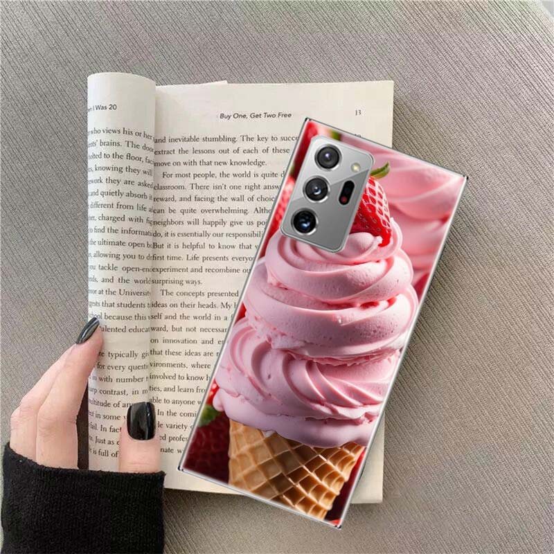 Colorful Ice Cream and Popsicles Phone Case For Samsung Galaxy S25 Edge S24 S23 FE S22 S26 Ultra S21 S20 S10 Plus Capa Soft