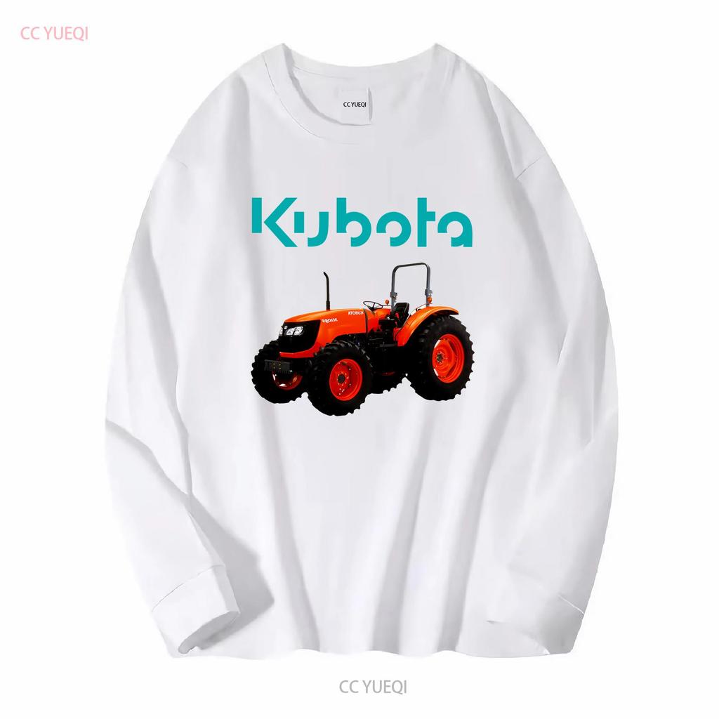 Kubota Tractor Farm Logo Mens Black T Shirt Size S To 3XL Vintage Washed Stylish Casual Designer Clothes Soft