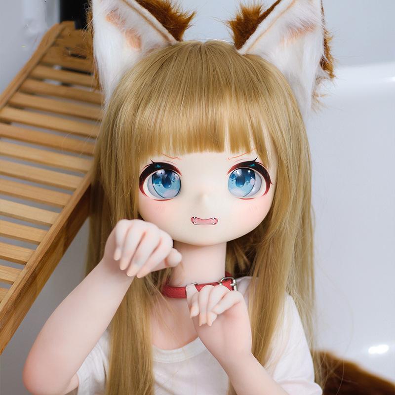 68cm Men's Sex Doll Demon Wild Fox BJD Loli Doll Hand-Made Masturbation Cup Furry Fever Cosplay Erotic Adult Sex Toy
