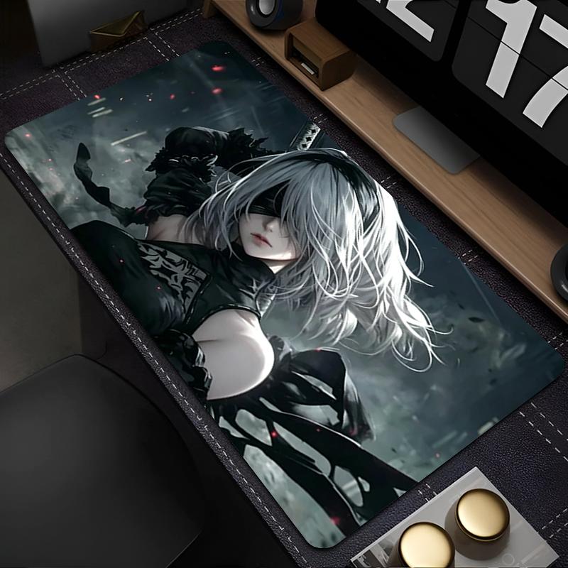 Anime Mauspads HD-Druck Büro Computer Schreibtischmatte Große Gamer Tastaturunterlage N-nier Automata 2b Gaming Mauspads Dekoration Teppich