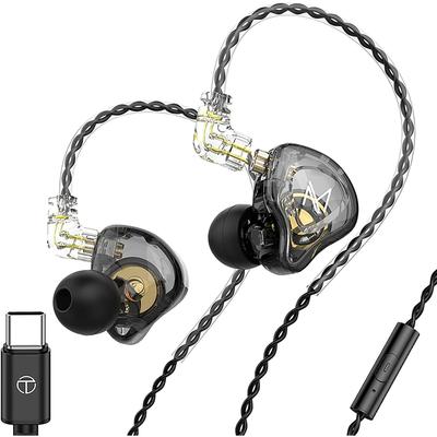 TRN MT1 1DD HiFi Earphone Headphone,TRN In-Ear Earbud with New 10mm Composite Magnetic Dynamic Driver Over Ear Headset with Detachable C Pin 0.75MM