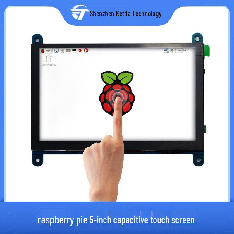 Raspberry Pi 4B 5" HDMI Touchscreen Monitor, 800x480 Resolution, 5-Point Capacitive Display