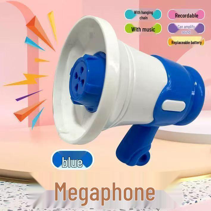Mini Horn Megaphone Speaker Keychain Toy: Handheld Voice Amplifier for Kids