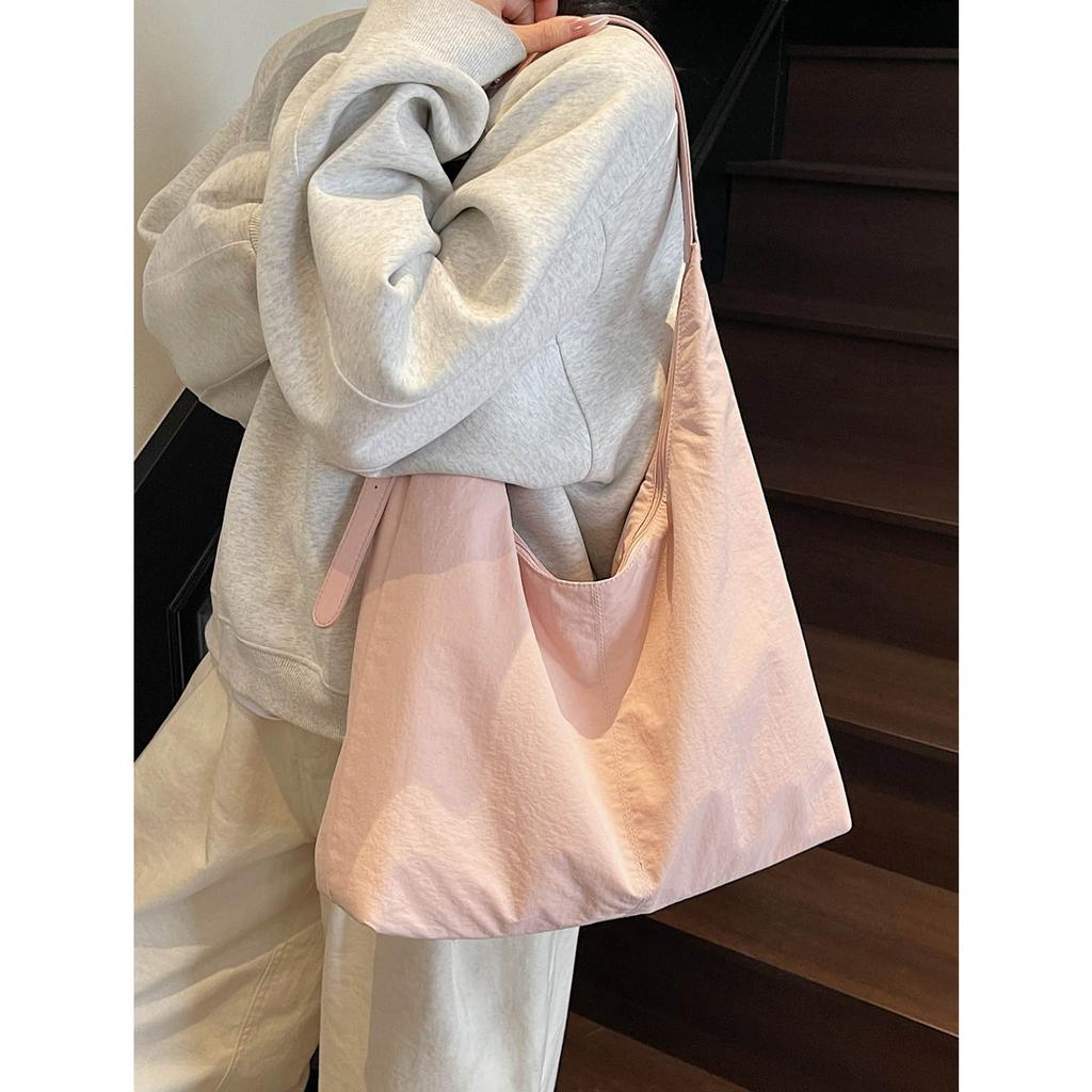 Korean Versi Simple and Versatile Canvas Bag, Large Capacity Single Shoulder Underarm Bag, 2026 New Retro Commuting Diagal