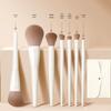 Cheng Shian's Yun Porcelain Makeup Brush Set: Eyeshadow, Blade, Scythe, Eyeliner, and Powder Brushes.