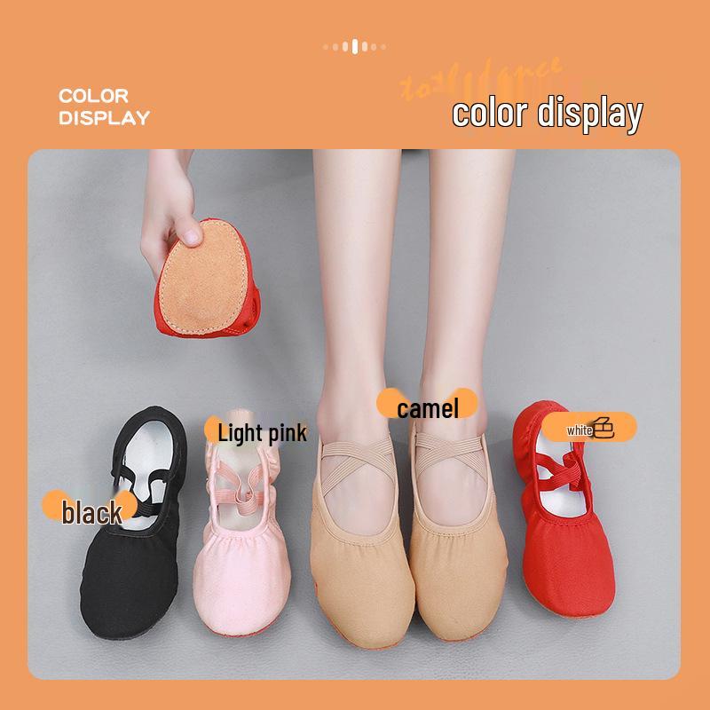 Women's Non-Slip Black High Heel Dance Shoes for Ballet and Square Dance