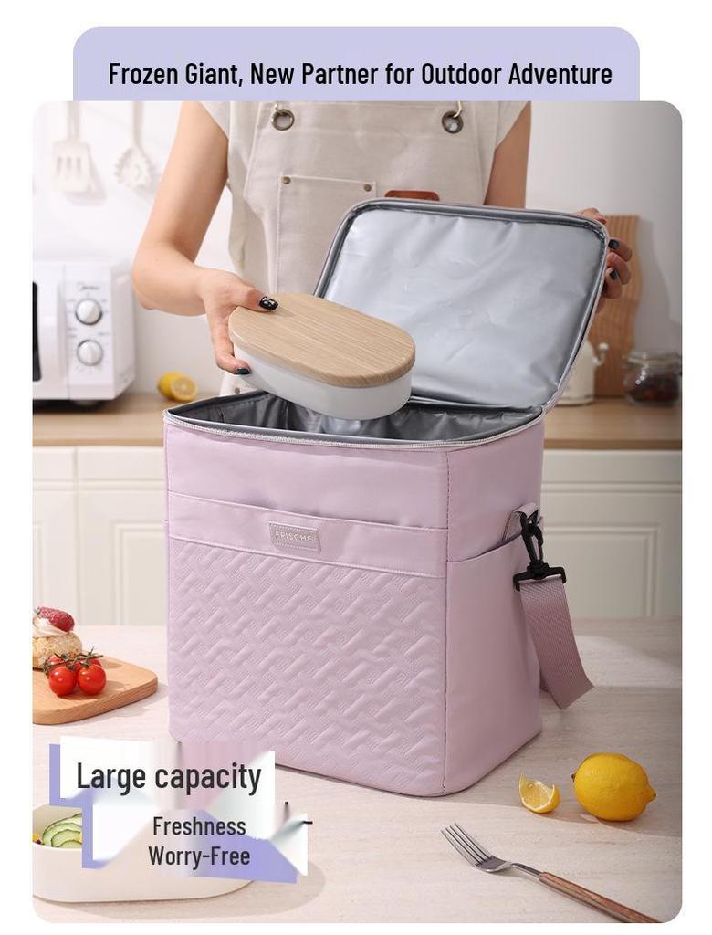 Waterproof Outdoor Picnic Bag: Large Capacity, Insulated, Leakproof, Single Shoulder Design