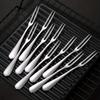 20Stainless steel fruit fork, fruit fork, fruit pick, stainless steel fork, stainless steel fruit fork, dessert fork, easy-to-use fruit fork, modern