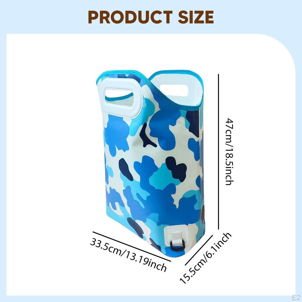 Fishing Bag Organizer Leakproof Portable Puncture Resistant Waterproof with Carry Handles Foldable