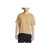 Under Armour Meridian Solid Round Neck Short Sleeve T-Shirt Men Tops Camel-Brown 1382805-263