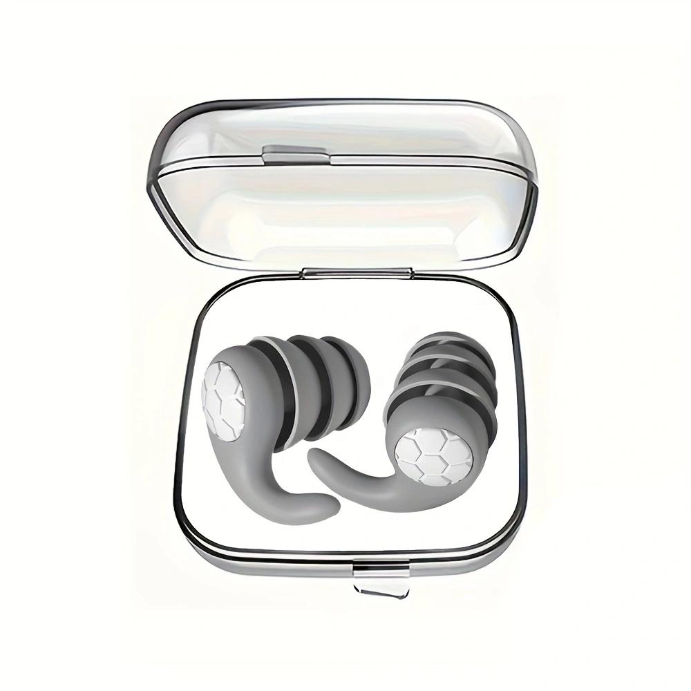 HUAK 1 Pair Soft Silicone Earplugs - Noise Canceling, Comfortable Fit, for Sleep, Swimming, Creating a Silent Environment