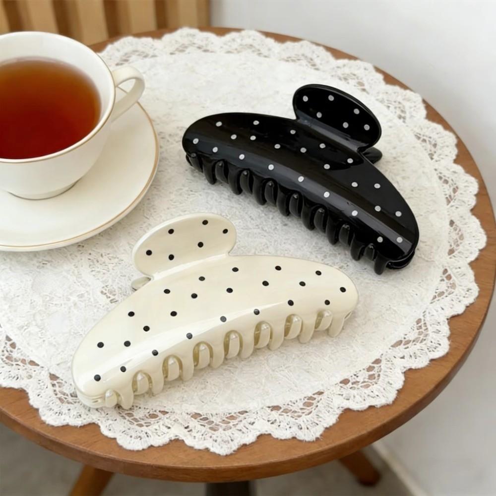 Non-Slip Polka Dot Grip Clip Wave Point Hairpin New Hair Claw