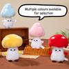 Mushroom Plush Toy Cartoon Stuffed Animal Soft Huggable Pillow Adorable Smiling Cushion for Kids & Collectors