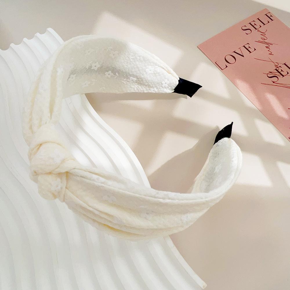 New 2025 Hair Styling Accessories Small Flower Hairbands for Women Girls Soft Wide Hoops Big Bowknot Cross Headband Summer Gift