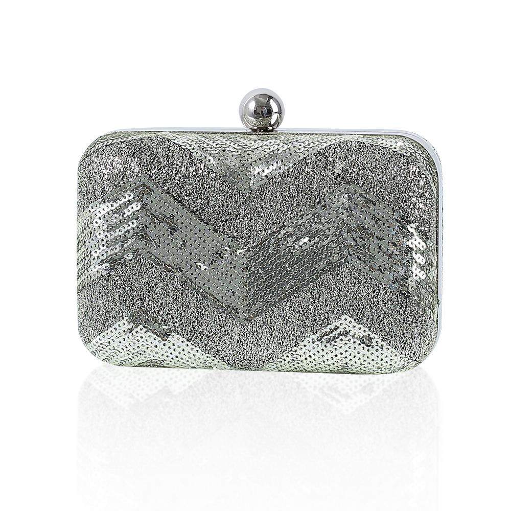 Green Clutch Bags Luxury Designer Sequins Wallets for Women Handbags Trends 2024 Elegant Purse Crossbody Evening Bag Female