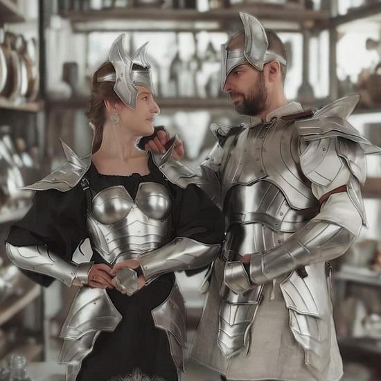 Armadura Medieval Para Pareja Disfraz de Cosplay Para Pareja Regalo Para Él Ella Disfraz de Pareja de Halloween Cosplay Pareja Fantasía