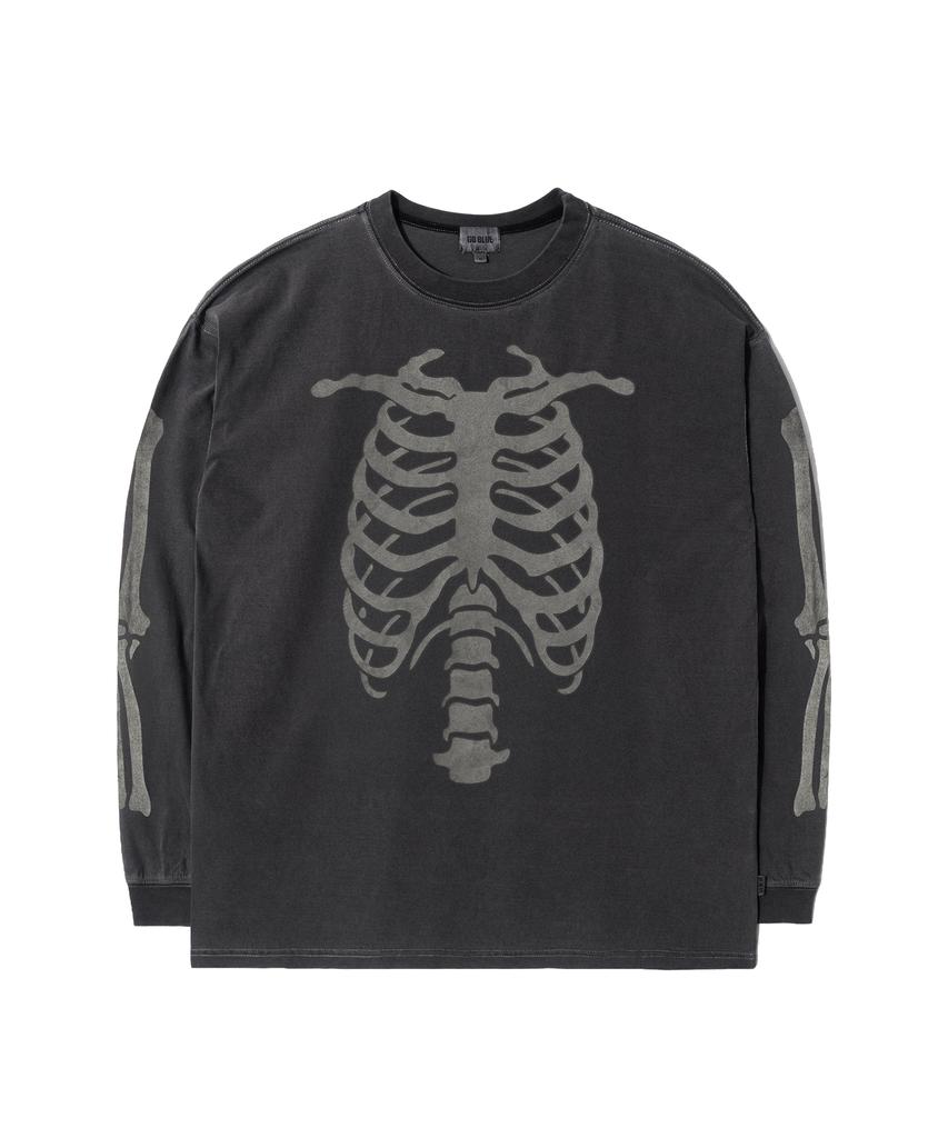 Gobeullu Bones Washed Long Sleeve (Charcoal)