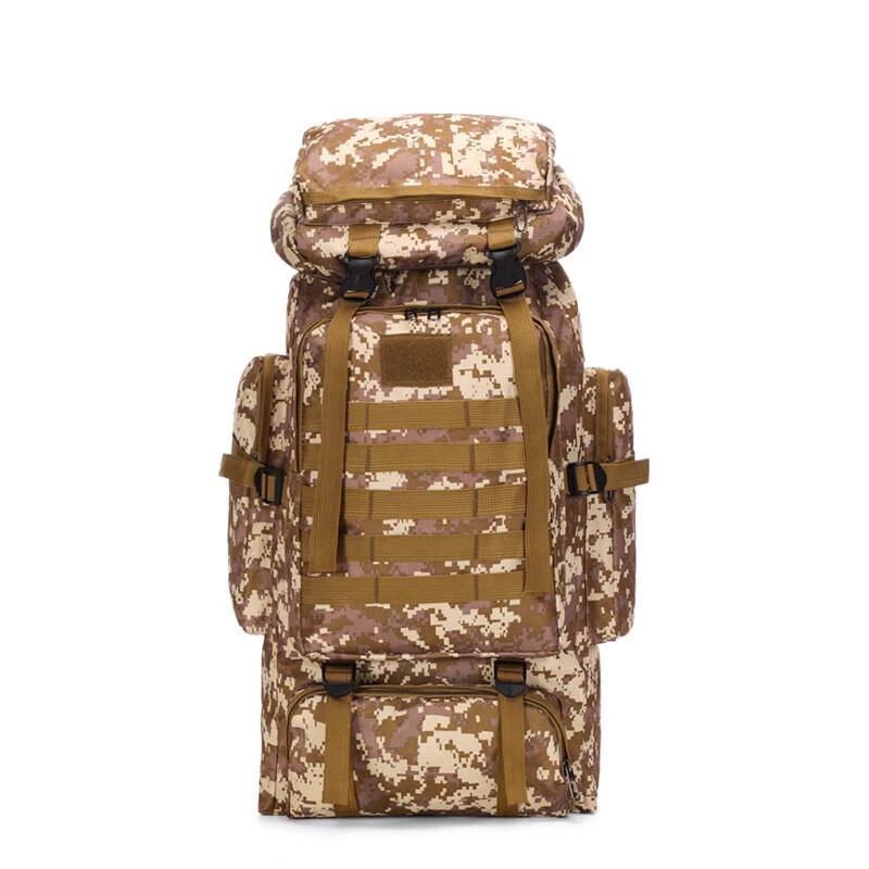 80L Desert Camouflage Outdoor Hiking Backpack