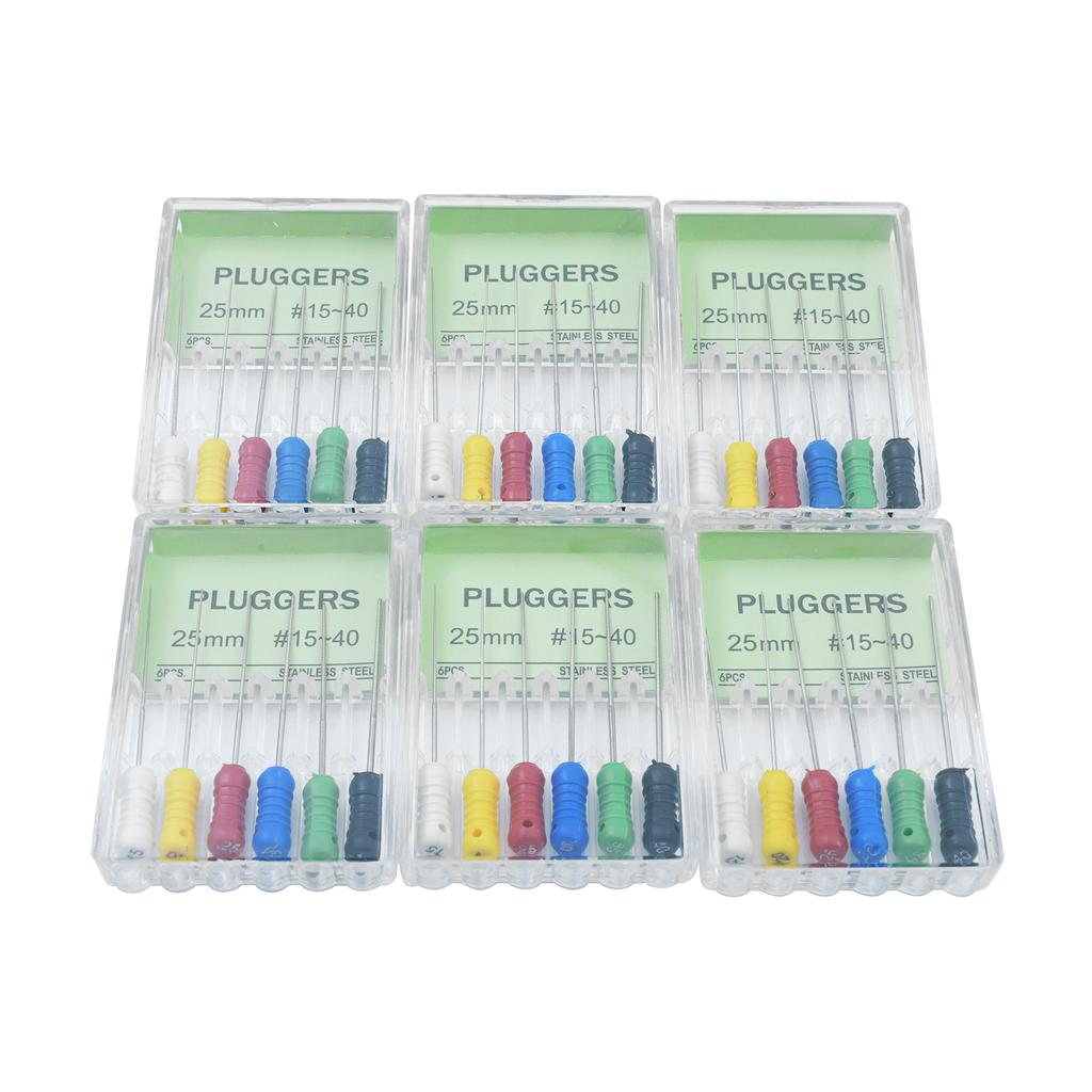 Dental Tools Pluggers Root Cannal Endo File Hand Use 25mm Stainless Steel Endodontic Instruments Dentist Dentistry Drills