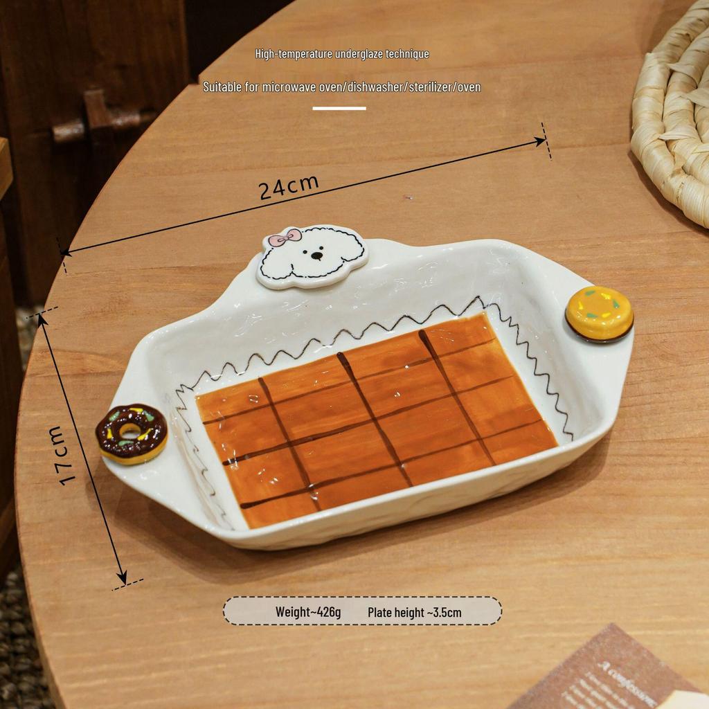 Elegant Ceramic Dining Set: Stylish Plates, Double-Handled Bowls, Coffee Cup, and Pasta Dish for Family Dining