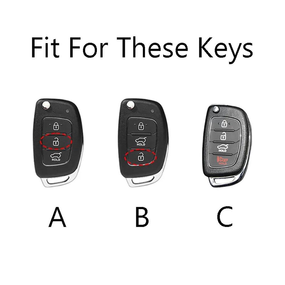 Graffiti Auto Key Fob Cover Fit For Hyundai Elantra Verna Solaris 2005 2006 2007 2008 2009 2010 2012 2011 2013 2014