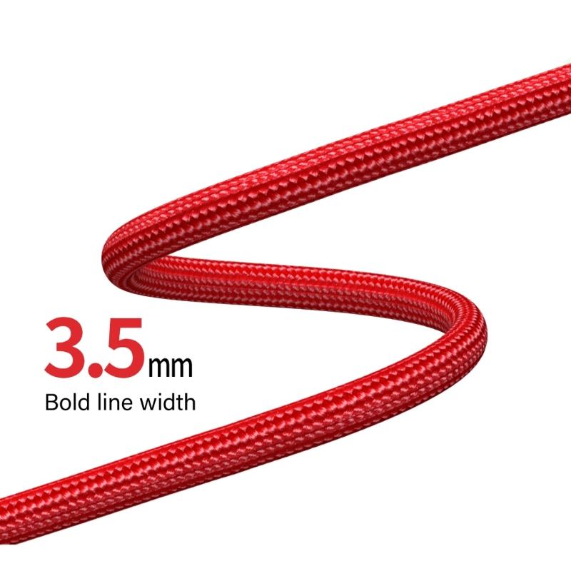 Headphone Auxiliary Cable For Gaming Headsets Cord Braide Design Enhances Audios Transmission (No Microphone) 150/200cm