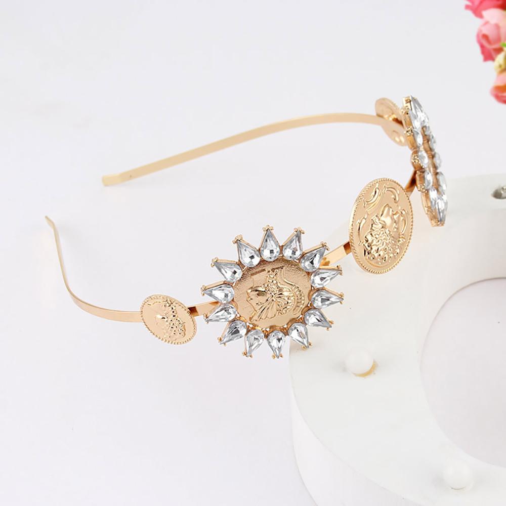 Zinc Zinc Alloy Girls Hairband Women Head Portrait Headband Baroque Style  Hair Hoop Hair Accessories