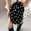 Soft Brim Polka Dot Baseball Cap Polyester Sun Hat Japanese Peaked Hat  Women
