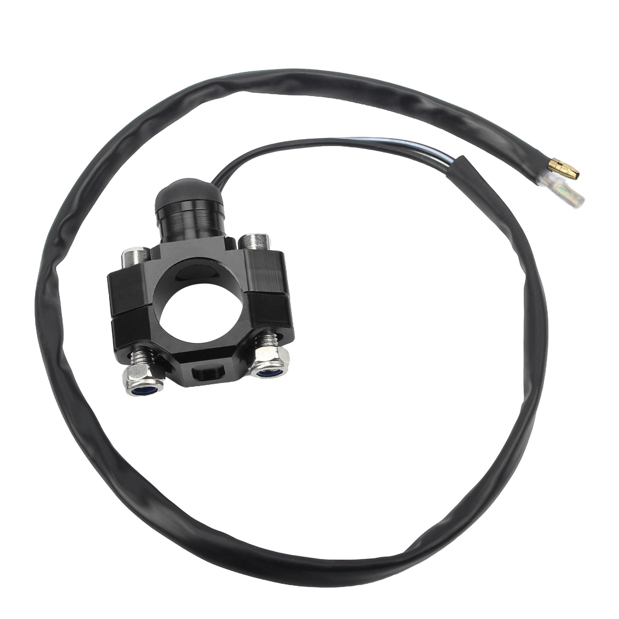 Motorcycle Switch Engine Stop Start Lighting Control CNC Push Button Universal For Yamaha Kawasaki KTM Honda CRF250 CRF450 чёрный