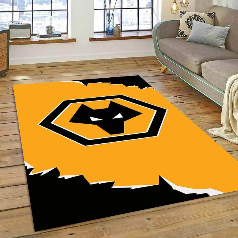 Wolverhampton Wanderers F.C. a tema calcistico. Tappeti, Zerbini e Tappeti Decorativi; Tappetini antiscivolo grandi.